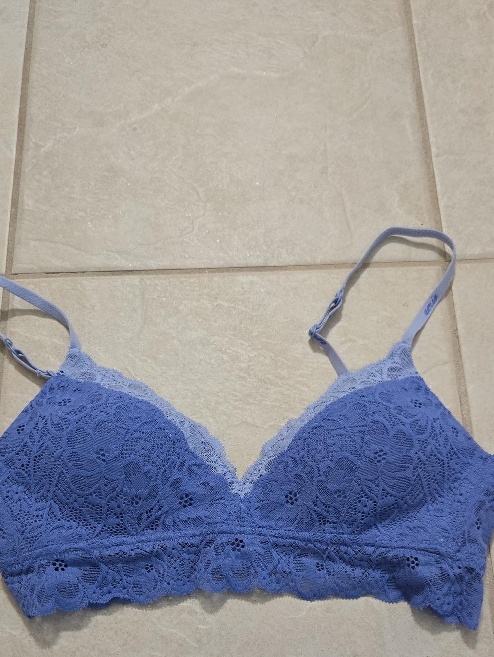 Aerie Lace Bralette in Periwinkle Blue - Women's Intimates